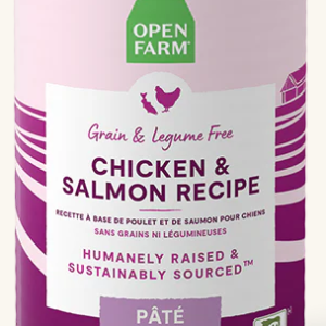 Open Farm Chicken & Salmon Pate Grain & Legume Free 12.5oz Dog Food Can
