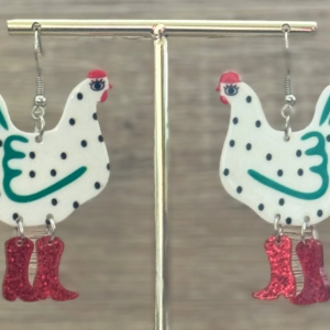EarBobs These Boots Were Made for Squawking Dolly Part Hen Earrings