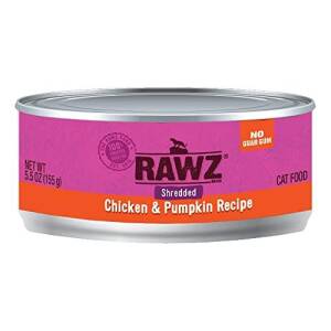 Rawz, Shredded Chicken & Pumpkin Recipe Adult Canned Cat Food