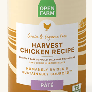 Open Farm Chicken Pate Grain & Legume Free 12.5oz Dog Food Can