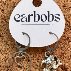 EarBobs Paw Sitvity Love Fred Earrings