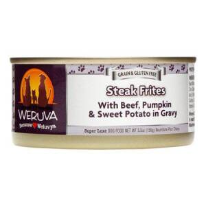 Weruva Classic Dog Food, Steak Frites with Beef, Pumpkin & Sweet Potato in Gravy