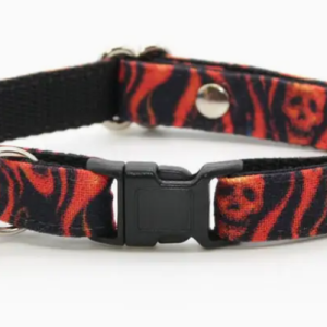 Made By Cleo "Hellfire Flames" Cat Collar (8" 13")