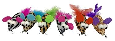 Multipet Assorted Feather Mouse Cat Toy Multipet Assorted Feather Mouse Cat Toy