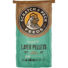 Scratch & Peck Organic Layer Feed Pellets 18% Chicken & Duck Feed