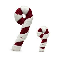 HuggleHounds Holiday Candy Cane 13" Dog Toy