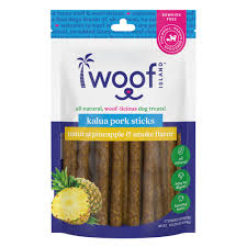 Woof Island Kalua Pork Sticks Pineapple & Smoke Flavor dog treats