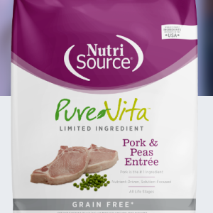 Pure Vita Pork & Peas 25# Dog Food