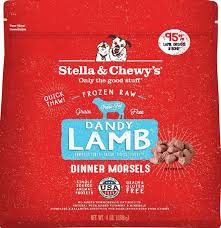 Stella & Chewys Dandy Lamb Frozen Dinner Morsels Dog Food 4#