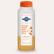 Shepherd Boy Farms Freeze Dried Raw Goats Milk with Probiotics for Dogs & Cats (Golden Blend), Organic USA Veggies & Fruits, High Protein, Digestible Goat Milk Powder