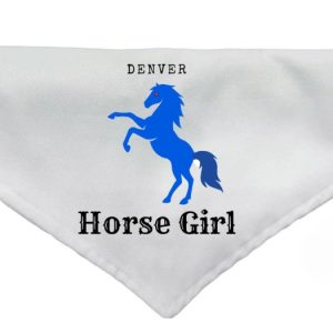 EarBobs Horse Girl Bandana White Large