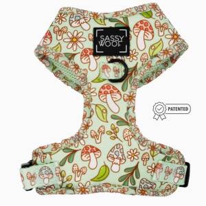 Sassy Woof Shrooms & Blooms Dog Harness Extra Large
