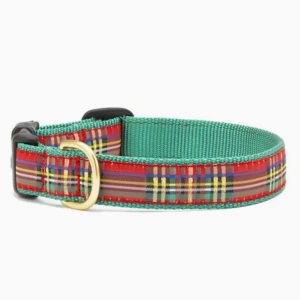 UpCountry Christmas Sparkle Plaid Holiday Collar MD