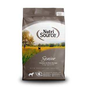 NutriSource Senior Chicken & Rice 12# Dog Food