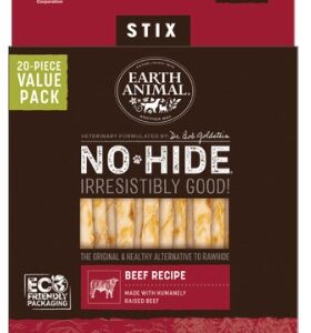 Earth Animal No Hide Stix Beef 20 Pack