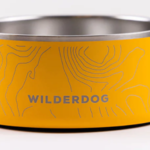 Wilderdog 32oz Stainless Steel Water Bowl Mustard Yellow
