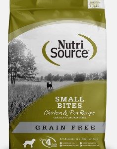 NutriSource Small Bites Chicken & Pea 4# Dog Food