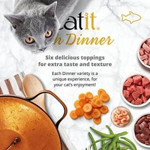 Catit Salmon & Green Beans Dinner w 2.8oz Wet Food Can