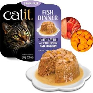 Catit Fish Dinner Crab & Pumpkin 2.8oz Wet Cat Food