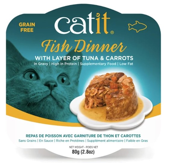 Catit Fish Dinner Tuna & Carrot 2.8oz Wet Cat Food Catit Fish Dinner Tuna & Carrot 2.8oz Wet Cat Food