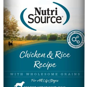 NutriSource Chicken & Rice Dog Food Cans 12.3 oz