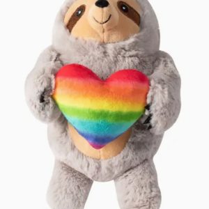 Fringe Follow Your Rainbow Sloth Dog Toy