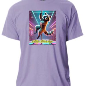 Earbobs Stay Trashy Shirt In Da Club Lavender Medium