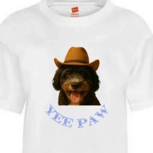 EarBobs Yee Paw Shirt Bubba White Extra Large