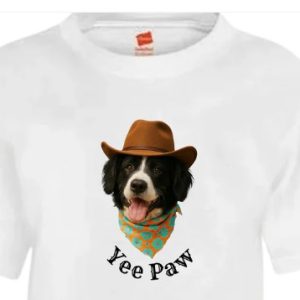 EarBobs Yee Paw Shirt Ollie White Extra Large