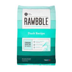 BIXbi RAWBBLE Dry Dog Food, Duck, 24 lbs USA Made with Fresh Meat No Meat Meal & No Corn, Soy or Wheat Freeze Dried Raw Coated Dog Food