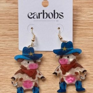 EarBobs Howdy Heifer Earrings