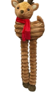 Petlou Christmas Long Legged Deer 36" Plush Dog Toy