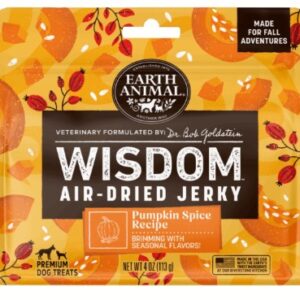 Earth Animal Wisdom Pumpkin Spice Jerky 4oz Treats