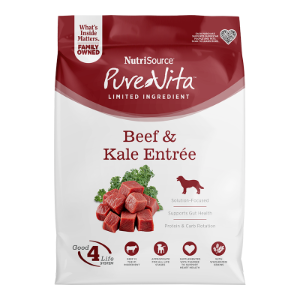 Pure Vita Beef & Kale 4# Dog Food