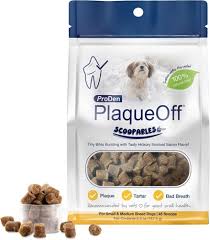 ProDen PlaqueOff Scoopables Hickory Smoked Bacon Flavor Dental Bites for Small Dogs, Natural Kelp for Plaque & Tartar Control, Freshens Breath