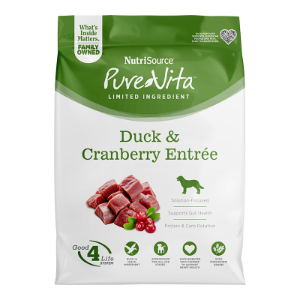 Pure Vita Duck & Cranberry 4# Dog Food