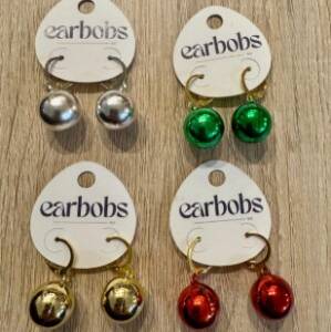 EarBobs Bauble Bobs Earrings Silver