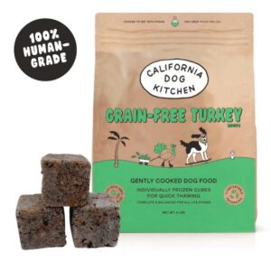 California Dog Kitchen Grain Free Turkey 4# Gently Cooked Dog Food