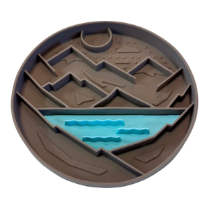 Messy Mutts Silicone Lick Bowl Mountain Grey