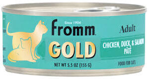 Fromm Adult Gold Chicken, Duck, & Salmon Pate Cat Food Premium Wet Cat Food Chicken Recipe