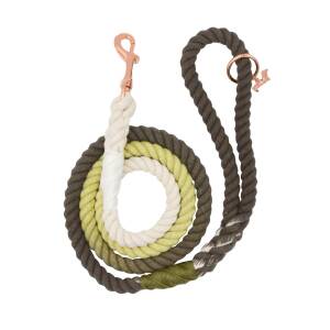 Sassy Woof Ombre Olive Rope Dog Leash