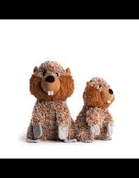 FabDog Fluffy Beaver dog toy