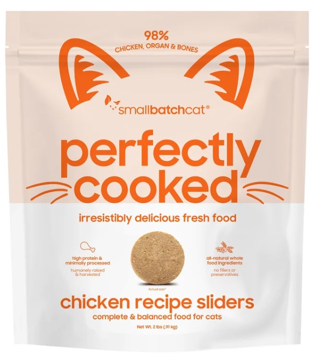 Small Batch Perfectly Cooked Chicken 2# Lightly Cooked Cat Food Small Batch Perfectly Cooked Chicken 2# Lightly Cooked Cat Food
