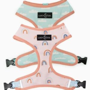 Lucy & Co. Reversable Dog Harness In The Clouds Small