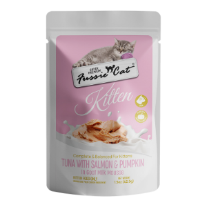 Fussie Cat Kitten Salmon & Pumpkin Mousse in Goat Milk 1.5oz