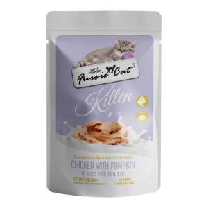 Fussie Cat Kitten Chicken & Pumpkin Mousse in Goat Milk 1.5oz