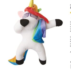 Snugarooz Dab the Unicorn Plush Dog Toy