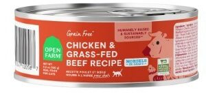 Open Farm Chicken & Beef . 5.5oz Morsels & Gravy Cat Food Can