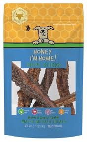 Honey I'm Home, Tripe Sticks Buffalo Dog Treats, 3.17 Ounces