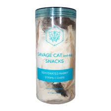 Savage Cat Rabbit Strips & Chips (Dog & Cat) 3 oz Dehydrated Treats